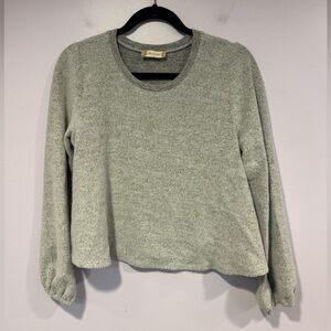 Women's Gray Inside Out style Altar'd State Crop Sweater
